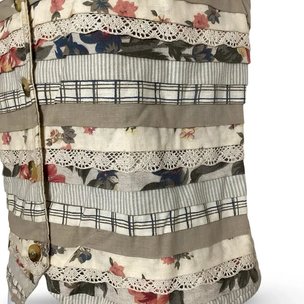 Studio Collection Patchwork Vest - Picture 3 of 7